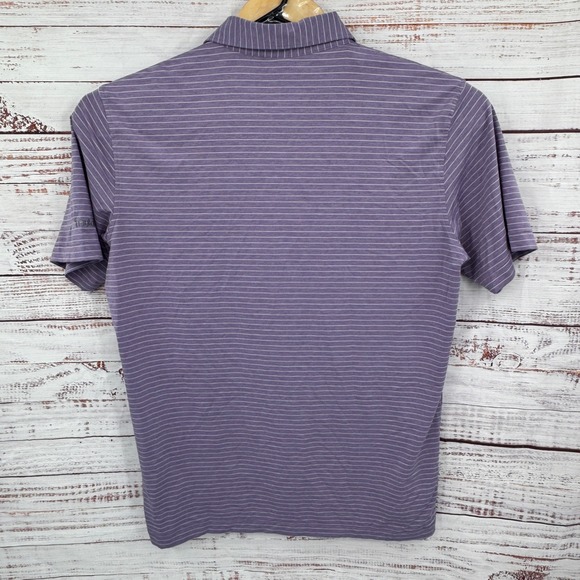 Peter Millar Summer Comfort Golf Polo Shirt Mens Large Striped Performance - Picture 9 of 9
